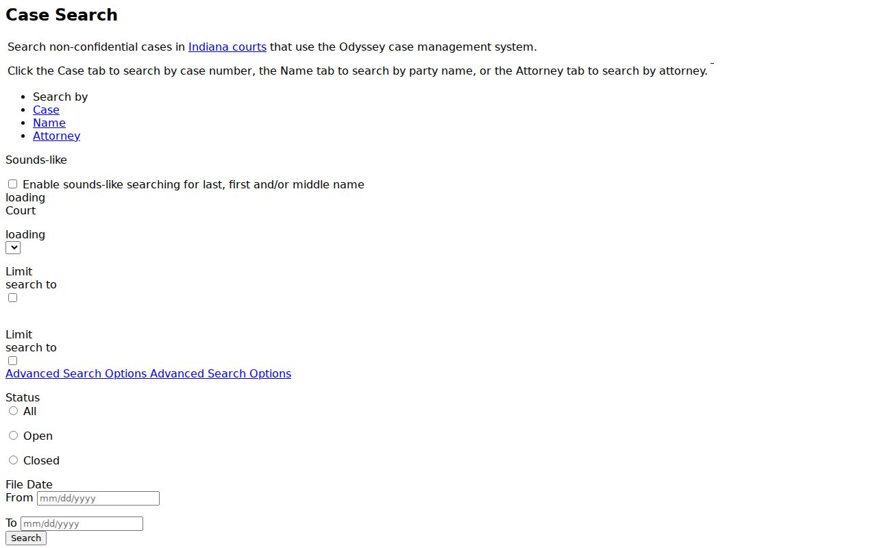 Owen County case lookup MyCase search interface